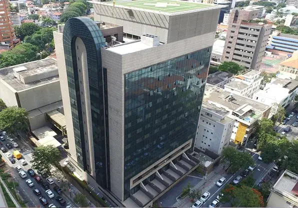 Fachada do Hospital Mater Dei Santo Agostinho, Santo Agostinho, Belo Horizonte